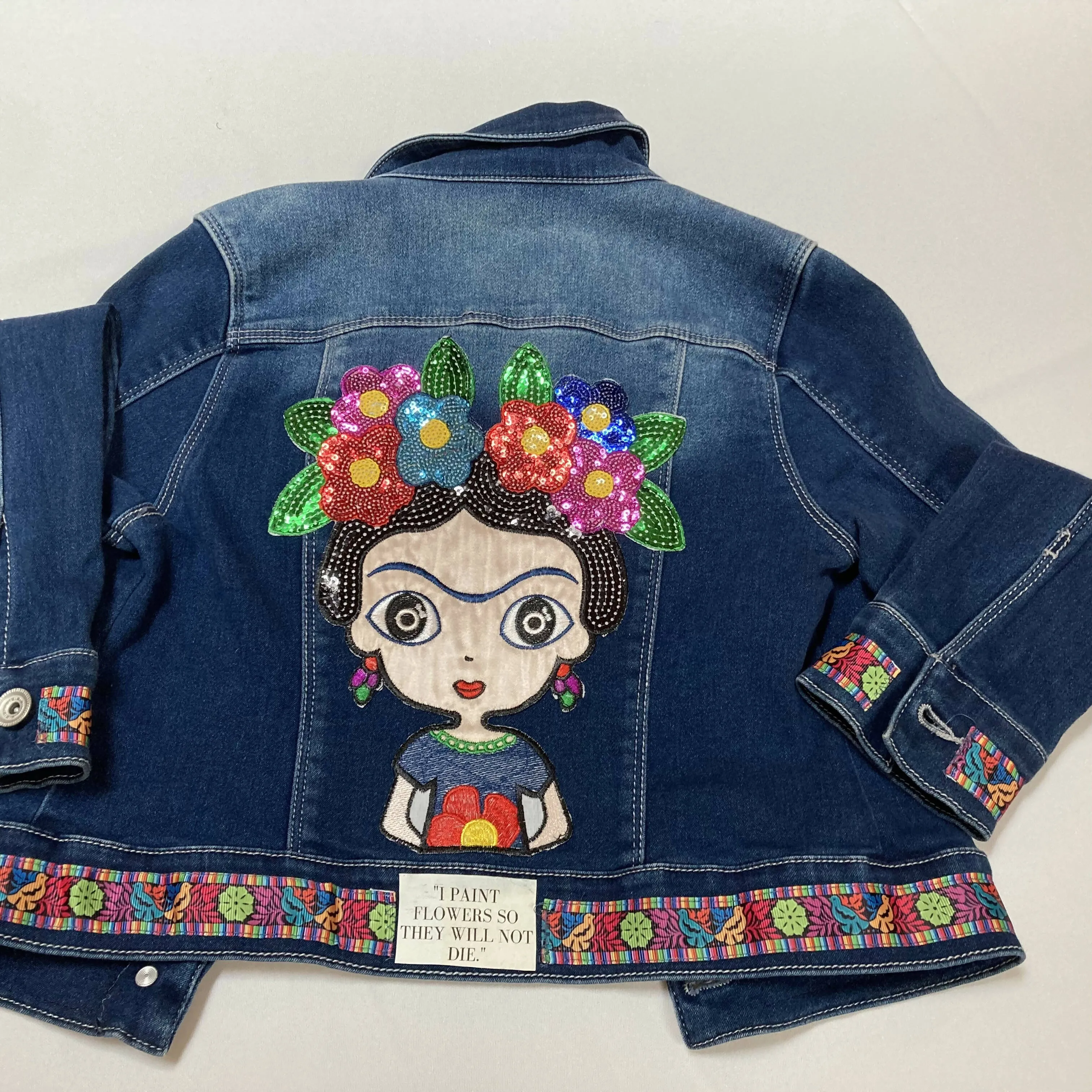 Maggie Devos - Denim Jacket-Fridita-Size 10-12 Kids