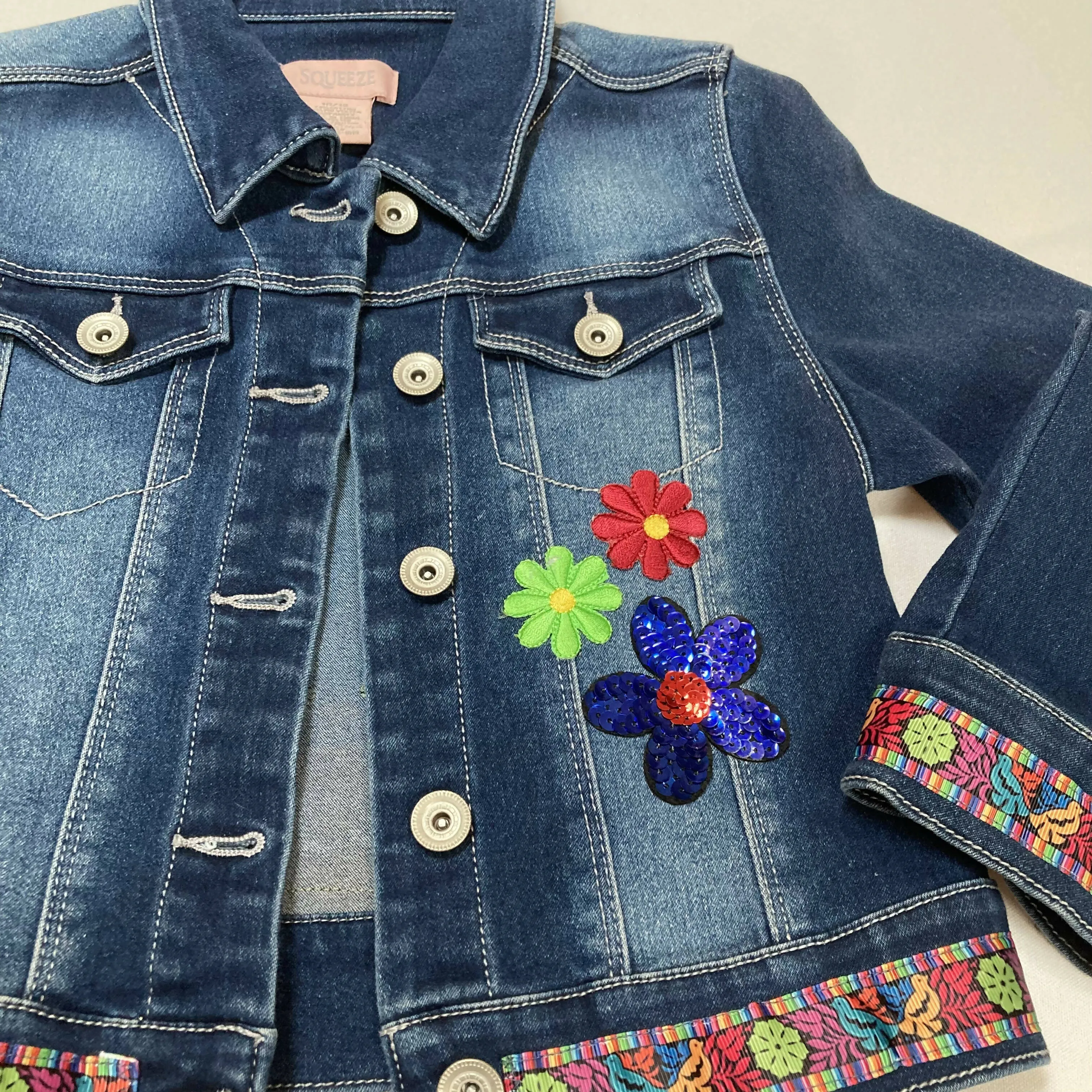 Maggie Devos - Denim Jacket-Fridita-Size 10-12 Kids