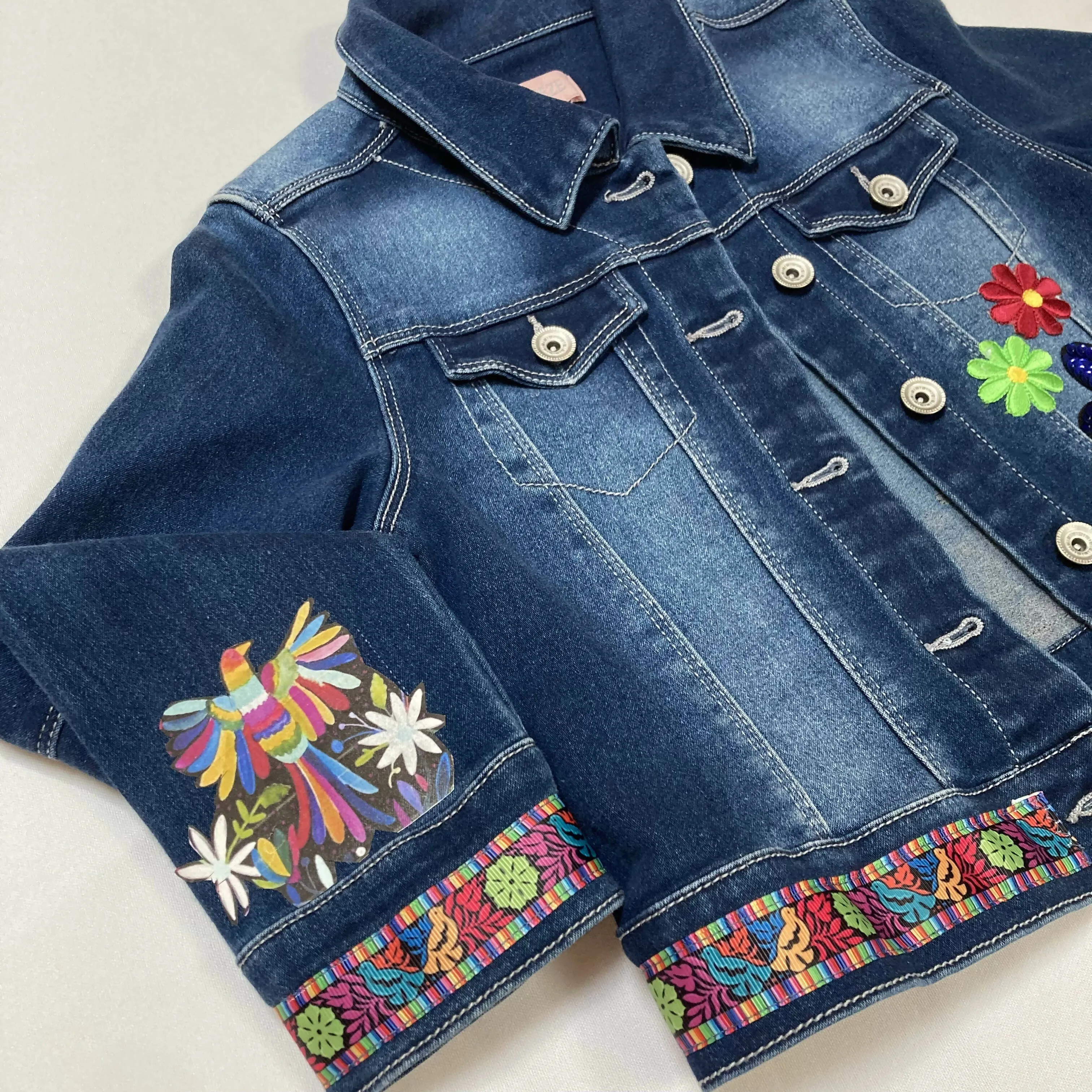 Maggie Devos - Denim Jacket-Fridita-Size 10-12 Kids