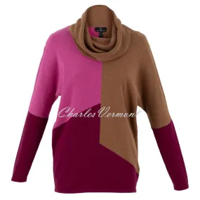 Marble Sweater - Style 6765-208 (Tobacco / Berry / Pink)