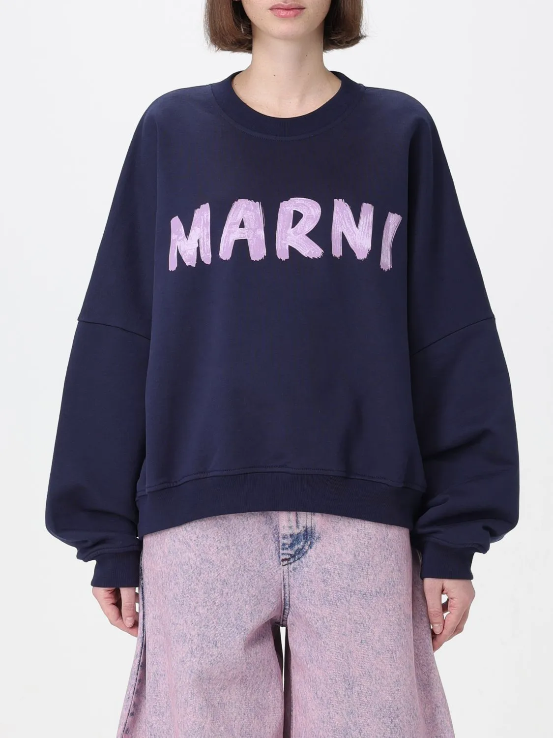 MARNI  |Cotton Logo Hoodies & Sweatshirts