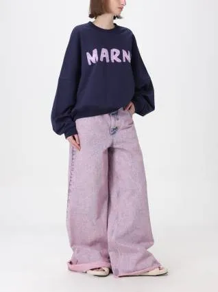 MARNI  |Cotton Logo Hoodies & Sweatshirts