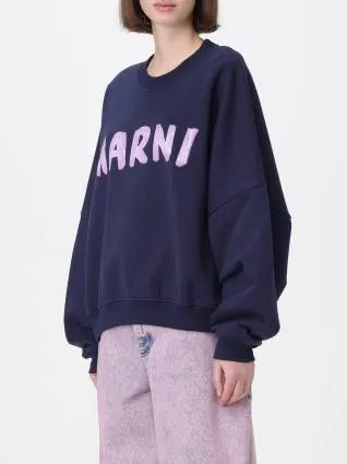 MARNI  |Cotton Logo Hoodies & Sweatshirts