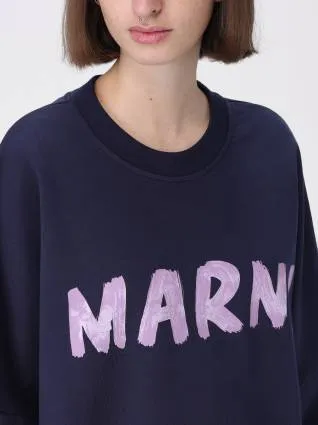 MARNI  |Cotton Logo Hoodies & Sweatshirts