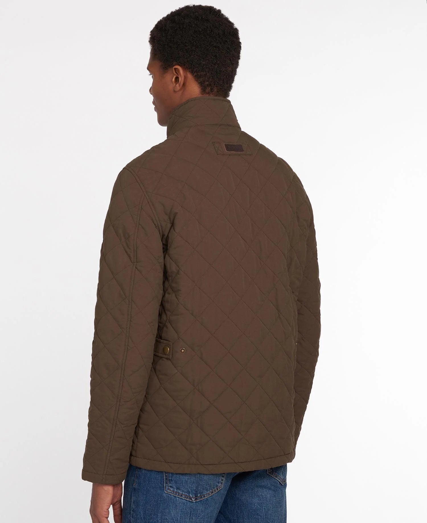 Men's Barbour Quilted Jacket - Dark Olive