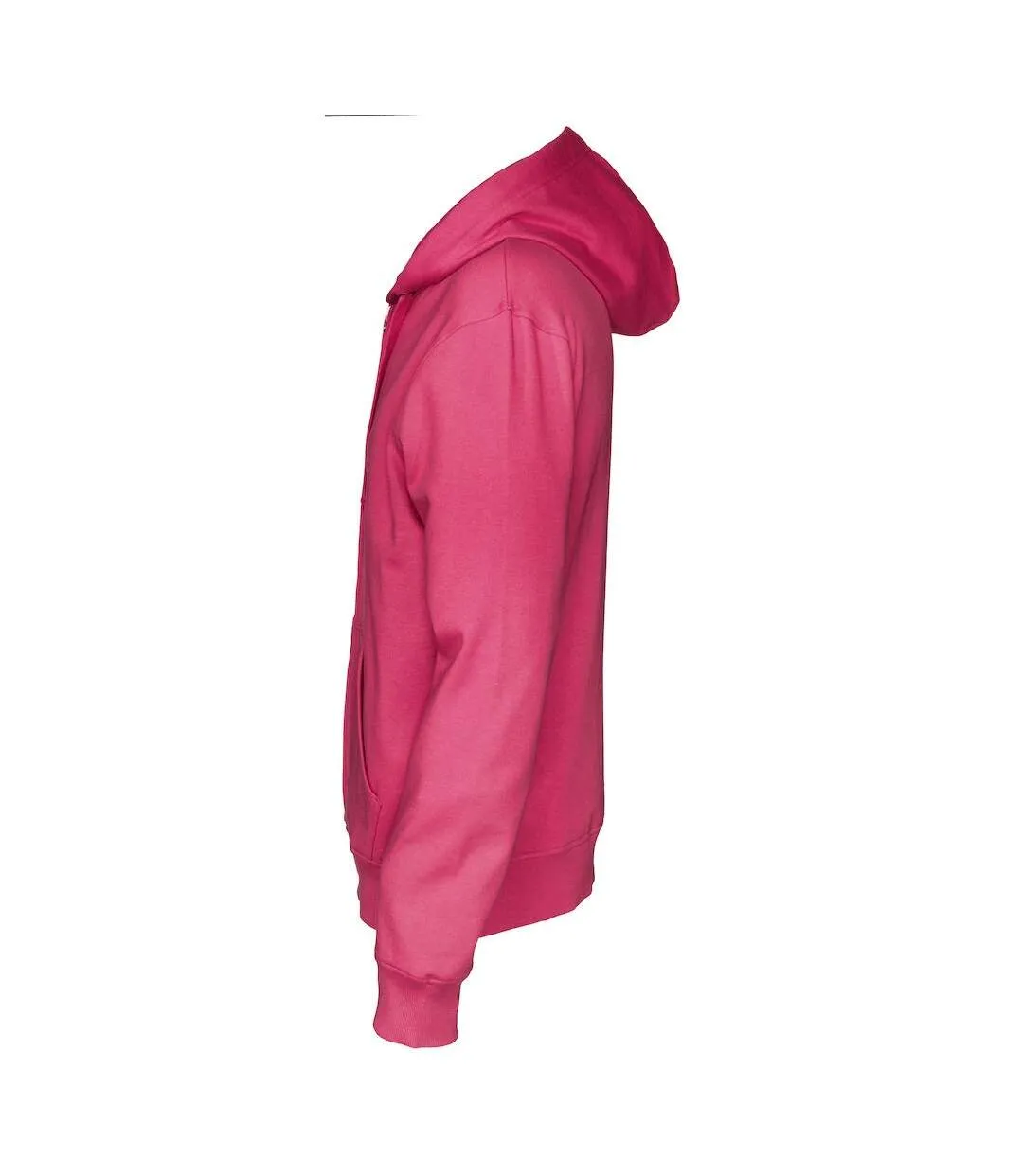 Mens full zip hoodie dark cerise Cottover