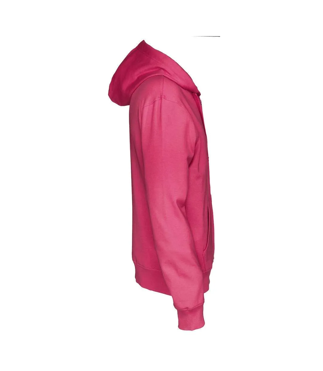 Mens full zip hoodie dark cerise Cottover