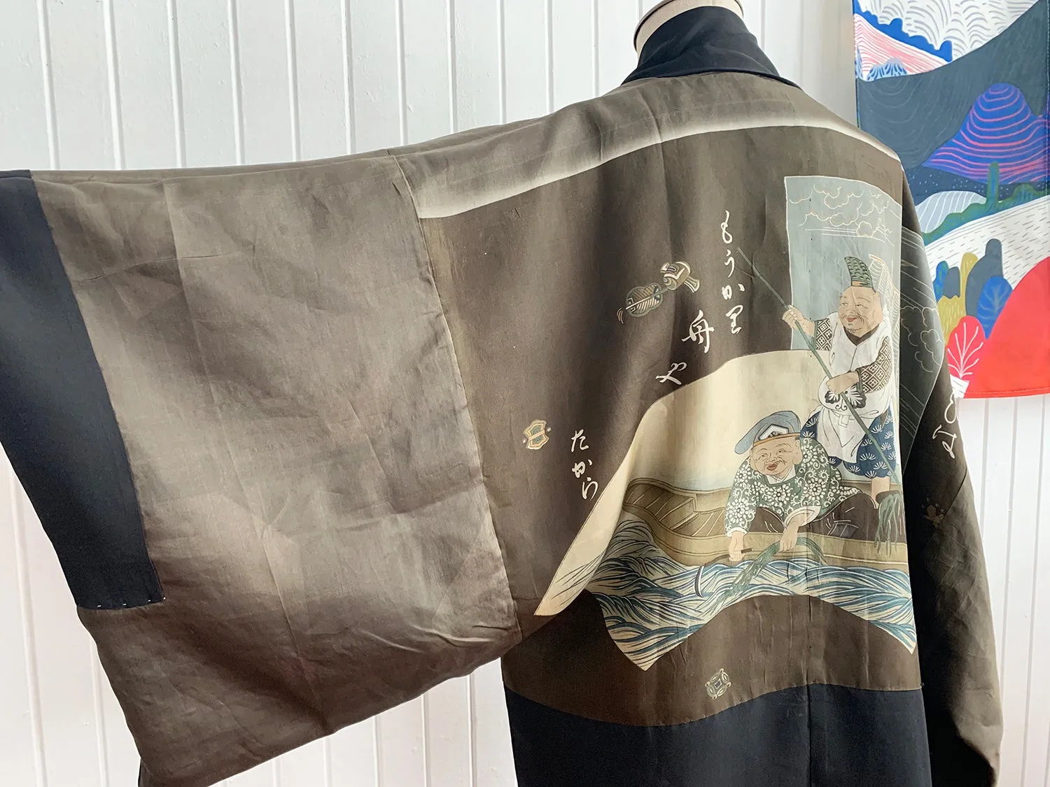 Men's Vintage Haori/Kimono Black 1960s