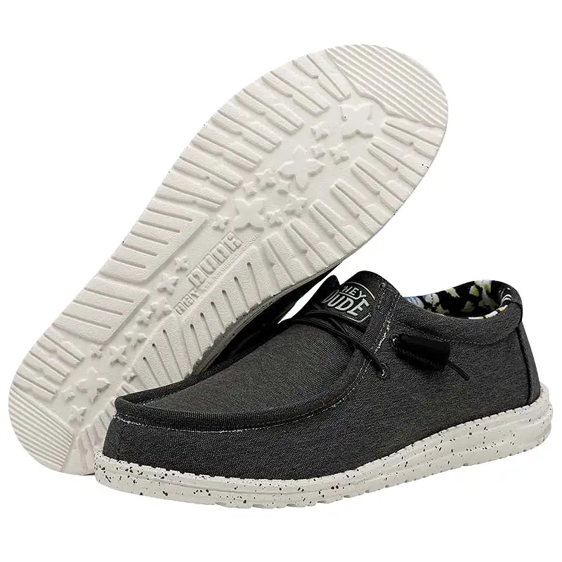 Men's Wally Canvas Stretch in Black