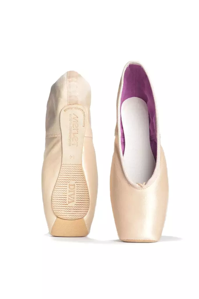 Merlet Diva pointe shoe HARD shank