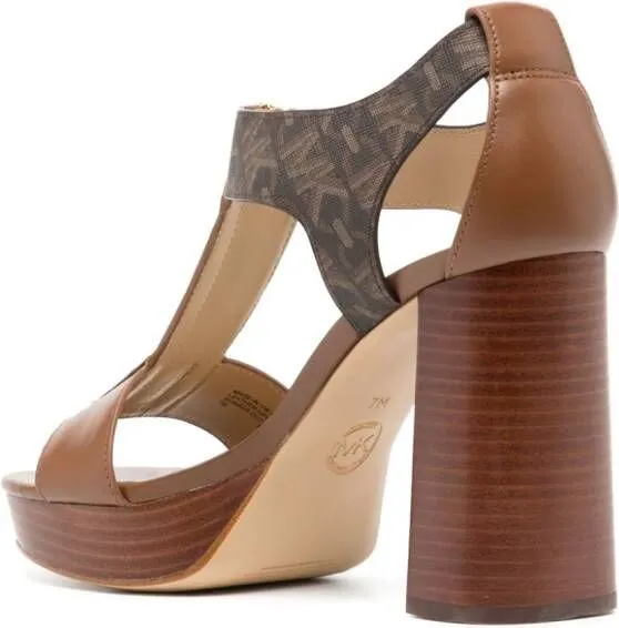 Michael Kors Berkley Empire 100mm sandals Brown