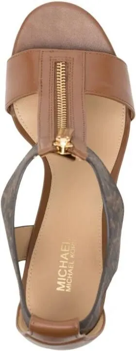 Michael Kors Berkley Empire 100mm sandals Brown