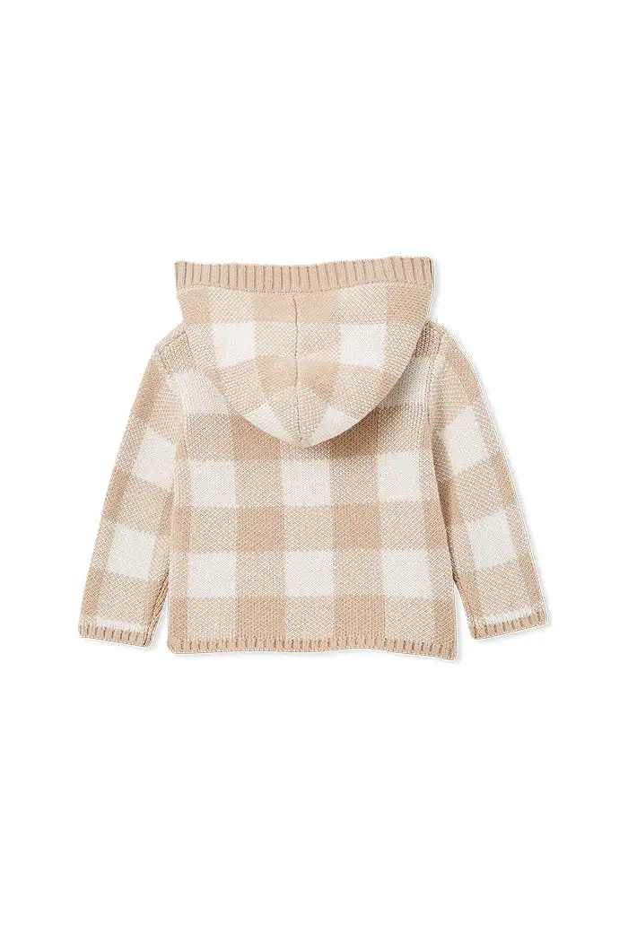 Milky - Natural Check Hooded Jacket