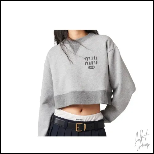 MiuMiu  |Logo Hoodies & Sweatshirts