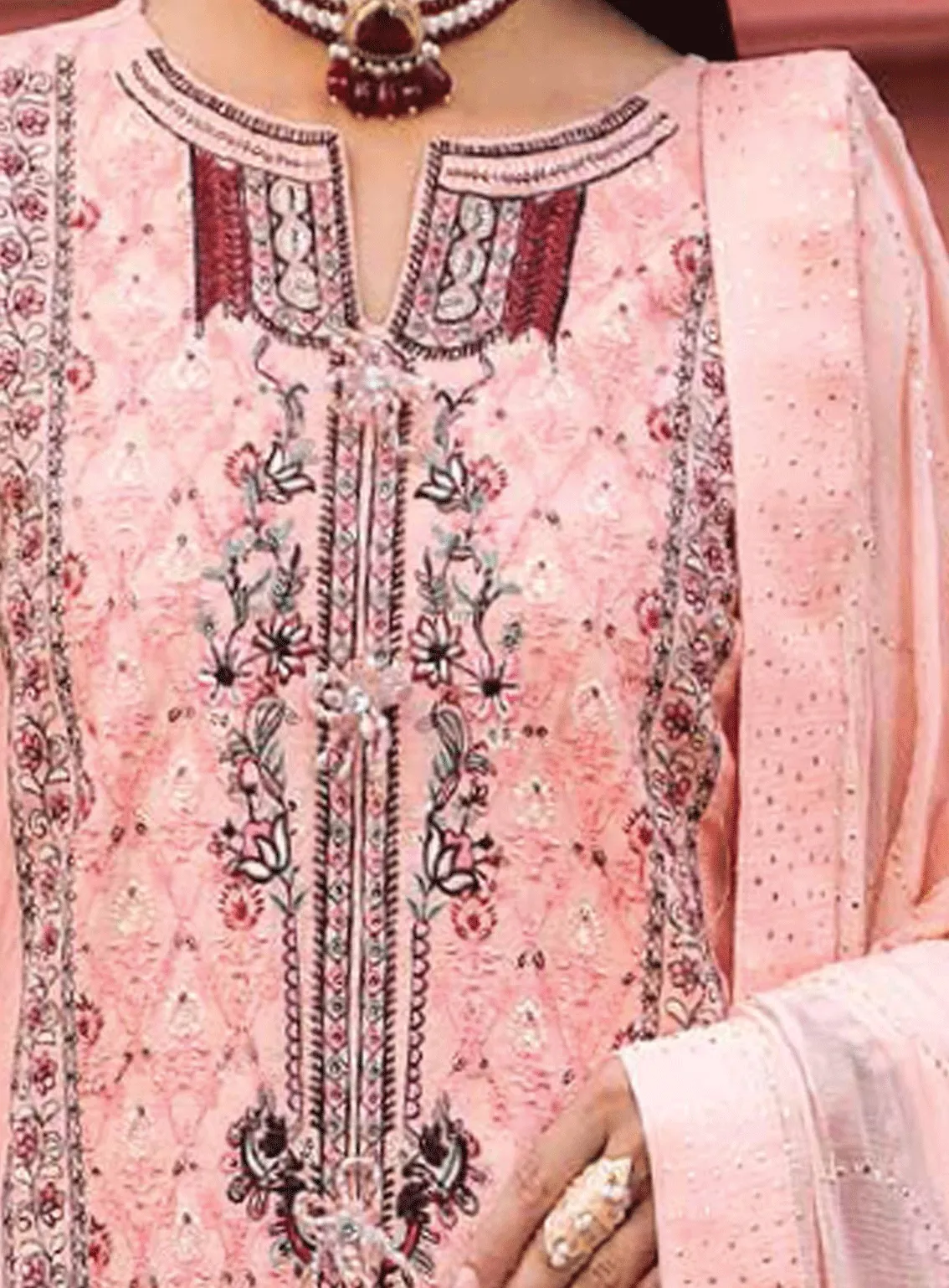 Mukesh By Al Zohaib Embroidered Chikankari Lawn Unstitched 3 Piece Suit - AZ23CL A-08 ZAIB