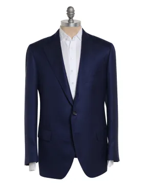 Navy Cashmere Blend Textured Sportcoat