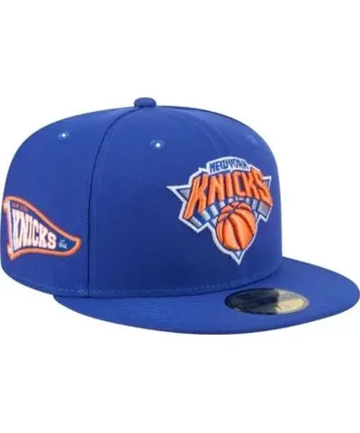 New Era Men's NBA New York Knicks Throwback Pennant 59FIFTY Fitted Hat