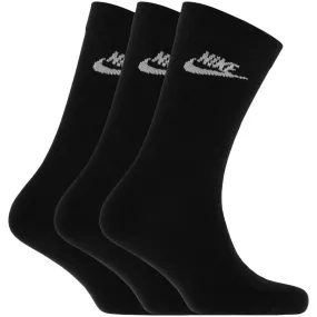 Nike 3 Pack Socks Black