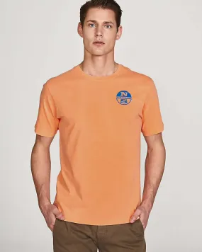 North Sails T Shirt Orange Fluo