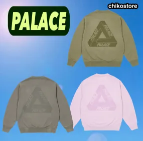 Palace Skateboards  |Unisex Street Style Cotton Logo Skater Style Sweatshirts