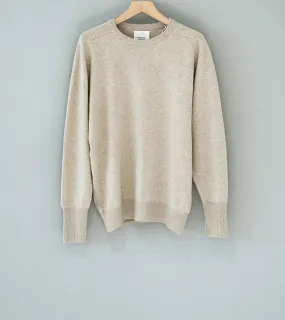 Personal Matters 'Merino Wool Crewneck Sweater' (Light Brown)