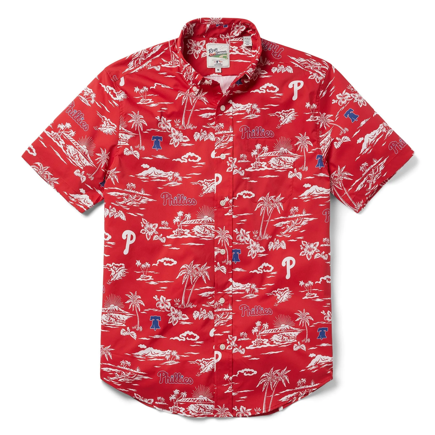 Philadelphia Phillies Authentic Hawaiian Print Performance Polo Shirt | Red