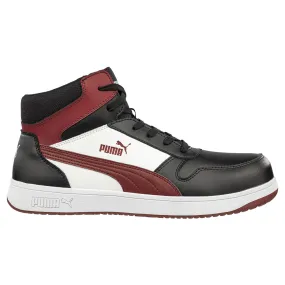 PUMA Safety 630055-201 Men's Frontcourt Composite Toe Safety Shoes - Black/White/Red