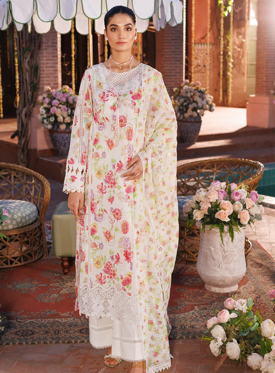 RajBari Printkari Exclusive Embroidered Lawn 3 Piece Unstitched Suit RBU24P EEL-6B