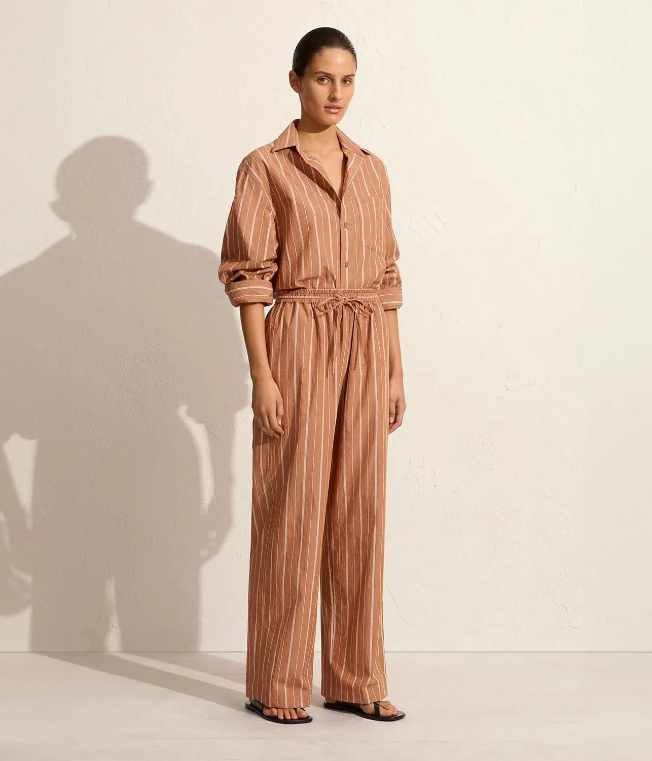 RELAXED STRIPE SHIRT- DESERT STRIPE