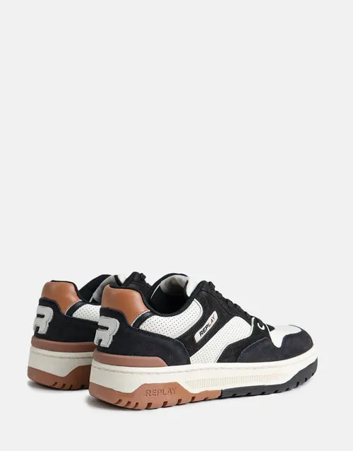 Replay Mens Gemini Civil Shoes Navy/Tan