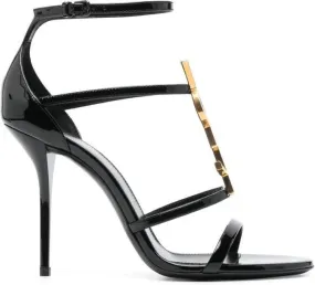 Saint Laurent Cassandra open-toe sandals Black