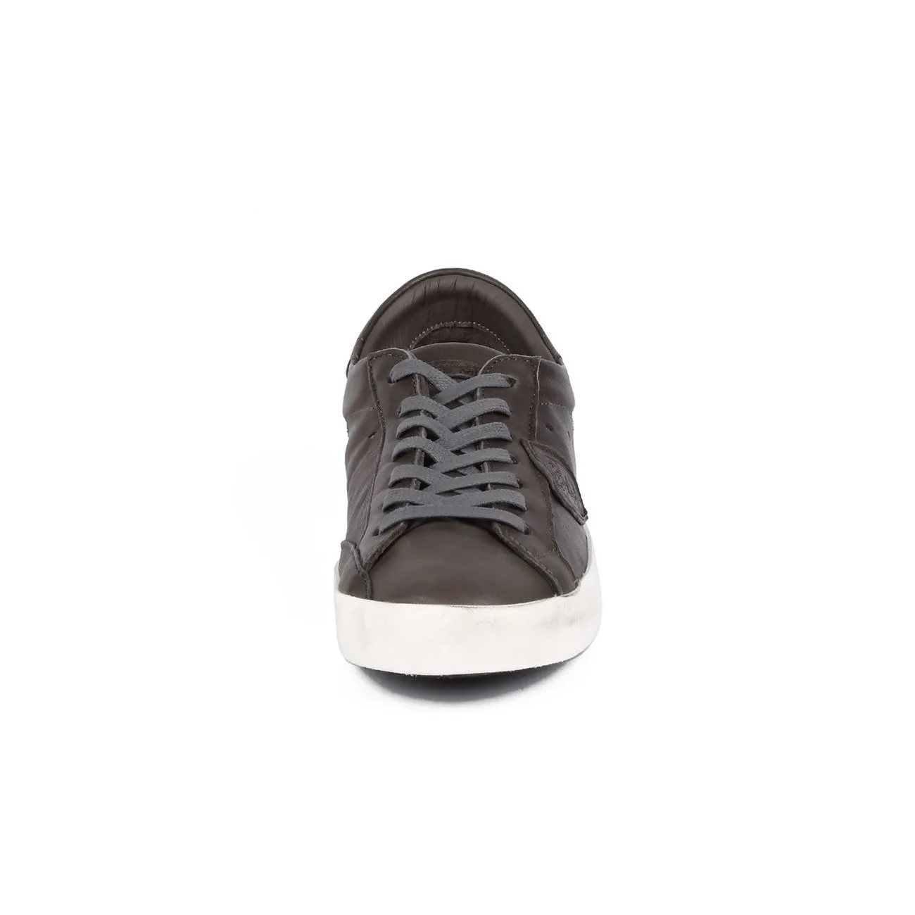 SNEAKER BASSA IN PELLE PARIS Uomo Antracite