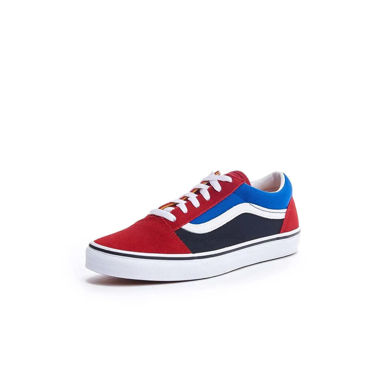 SNEAKERS BASSA OLD SKOOL IN SUEDE E TESSUTO Bambino Chilli Pepper Nautical Blue