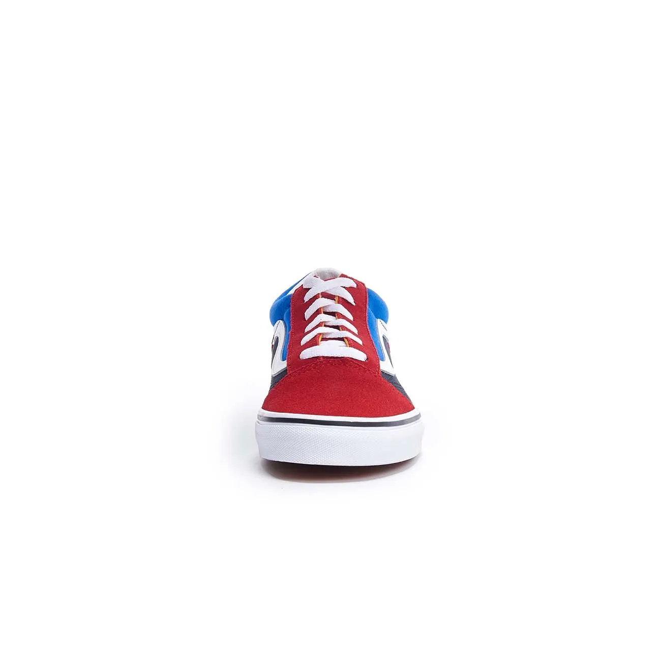 SNEAKERS BASSA OLD SKOOL IN SUEDE E TESSUTO Bambino Chilli Pepper Nautical Blue