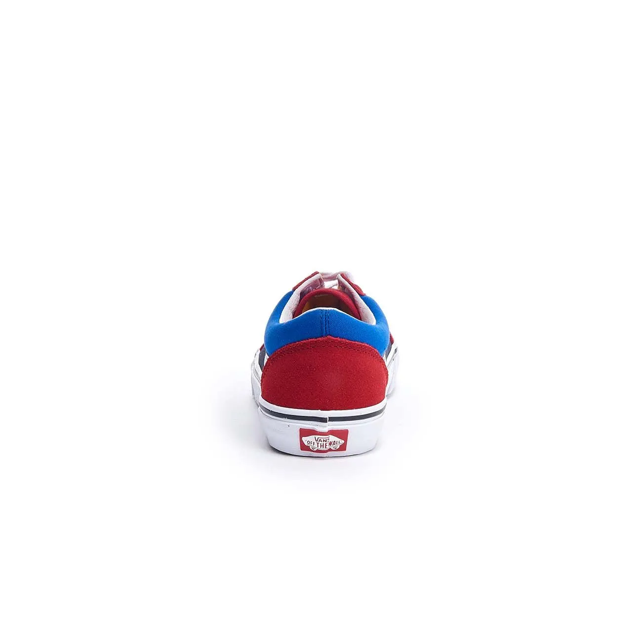 SNEAKERS BASSA OLD SKOOL IN SUEDE E TESSUTO Bambino Chilli Pepper Nautical Blue