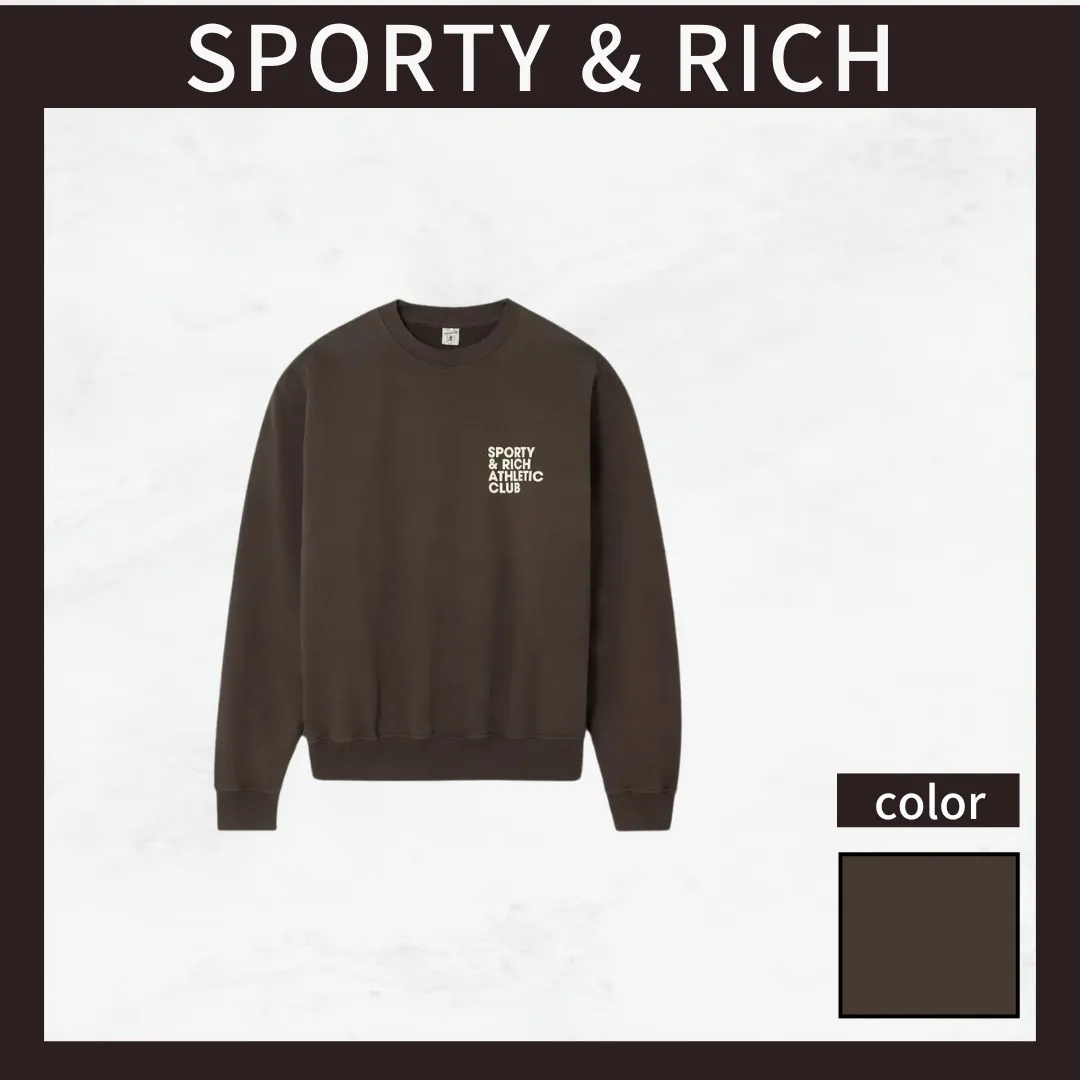 Sporty & Rich  |Cotton Hoodies & Sweatshirts