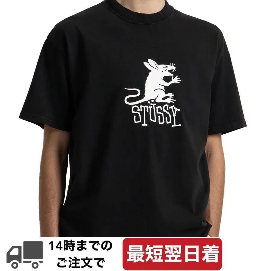 STUSSY  |Street Style Plain Cotton Logo Skater Style T-Shirts