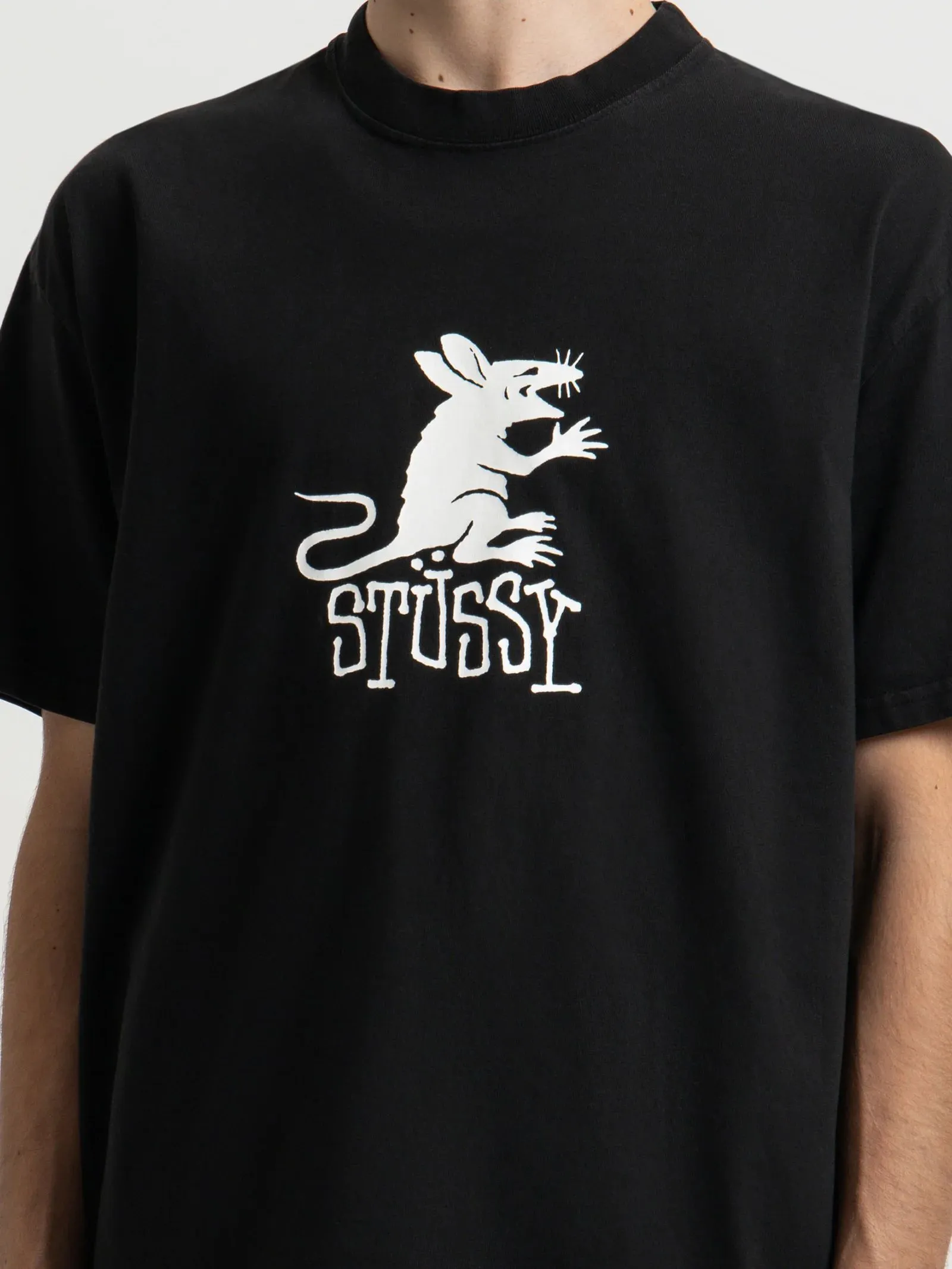 STUSSY  |Street Style Plain Cotton Logo Skater Style T-Shirts