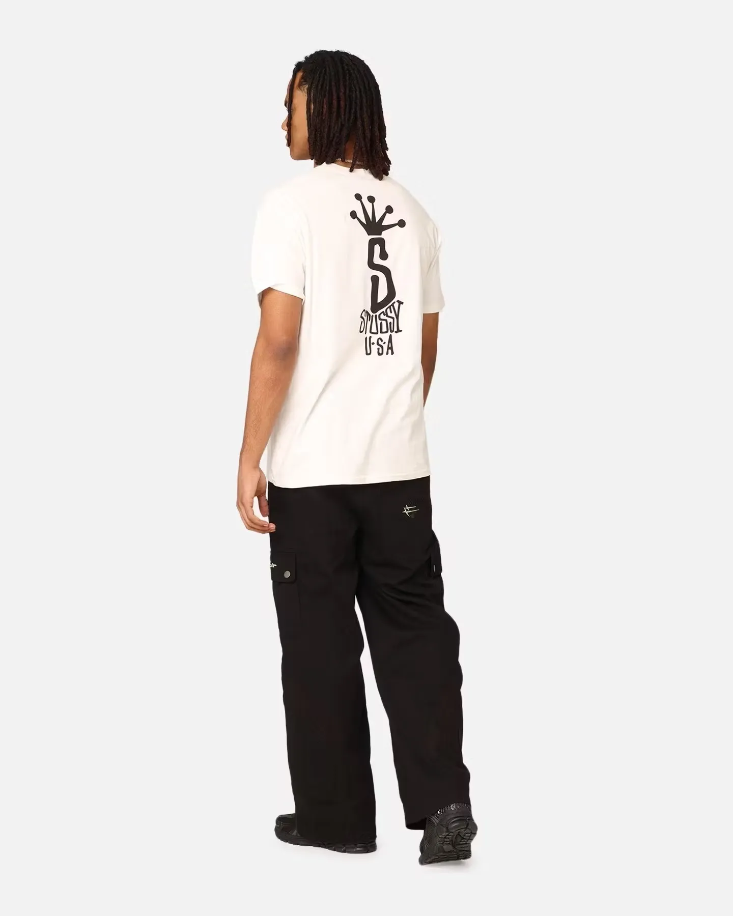 STUSSY  |Street Style Plain Logo Skater Style T-Shirts