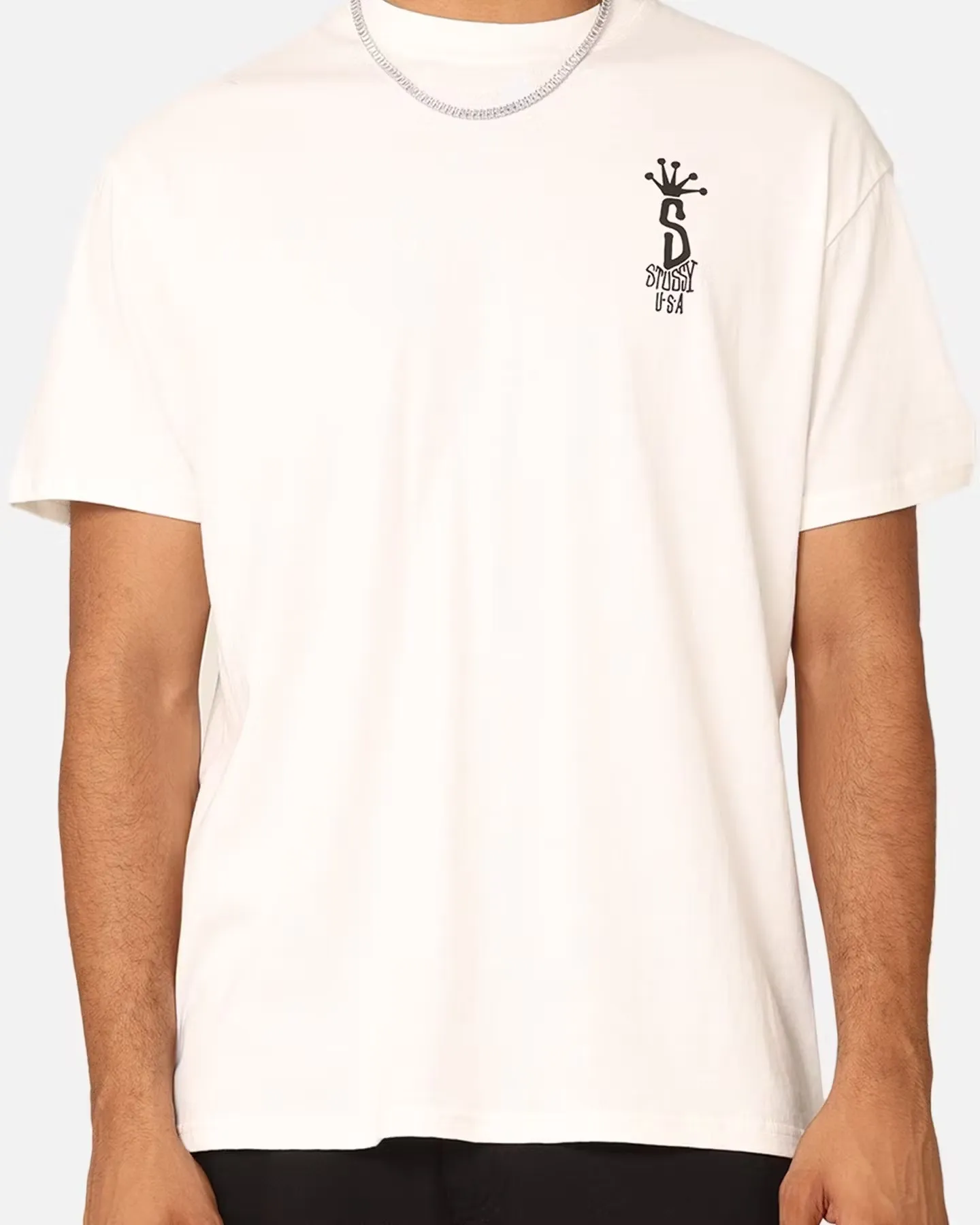 STUSSY  |Street Style Plain Logo Skater Style T-Shirts