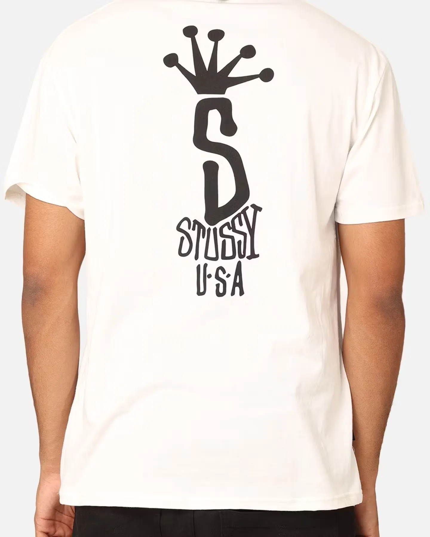 STUSSY  |Street Style Plain Logo Skater Style T-Shirts