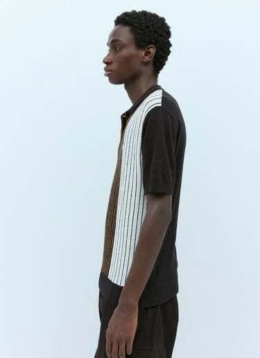 STUSSY  |Stripes Nylon Street Style Cotton Short Sleeves Skater Style