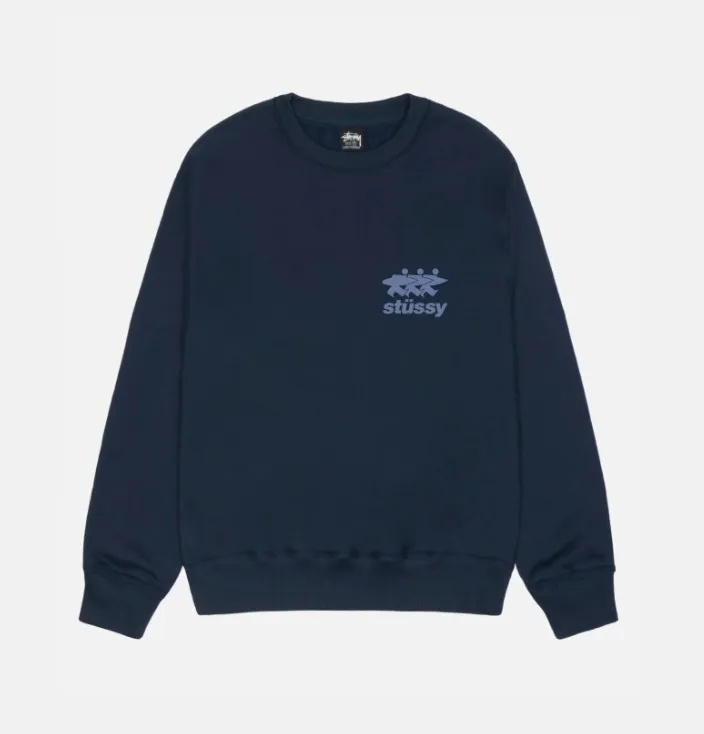 STUSSY  |Sweat Street Style Cotton Logo Skater Style Sweatshirts