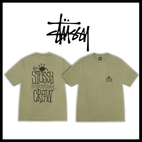 STUSSY  |Unisex Street Style Logo Skater Style T-Shirts