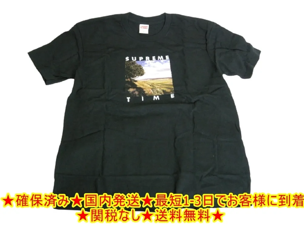 Supreme  |20SS ◆ Size M ◆ Supreme Time Tee Short-sleeved T-shirt Black