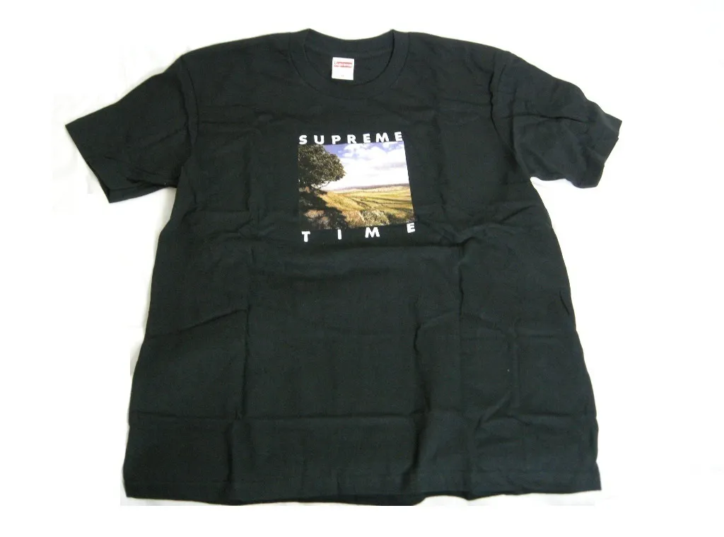 Supreme  |20SS ◆ Size M ◆ Supreme Time Tee Short-sleeved T-shirt Black