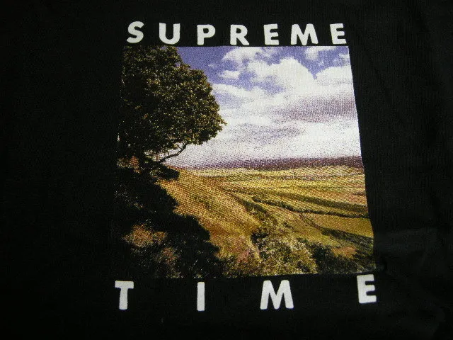 Supreme  |20SS ◆ Size M ◆ Supreme Time Tee Short-sleeved T-shirt Black