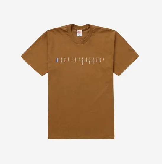 Supreme  |Unisex Street Style Cotton Logo Skater Style T-Shirts