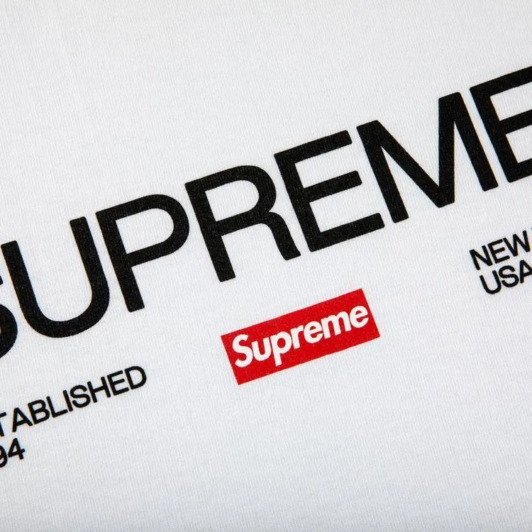 Supreme  |Unisex Street Style Logo Skater Style T-Shirts