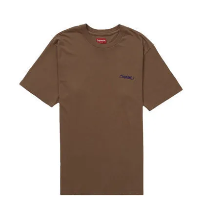 Supreme  |Unisex Street Style U-Neck Plain Cotton Short Sleeves Logo